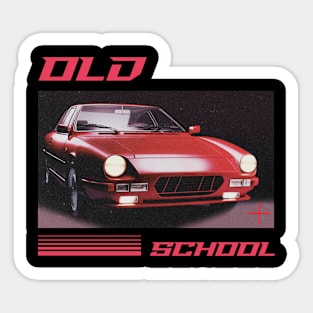 Old School Car Sticker